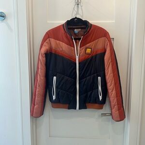 MOTHER DENIM DOWN JACKET!  Like new.  Worn once. Retro vibes. Size M